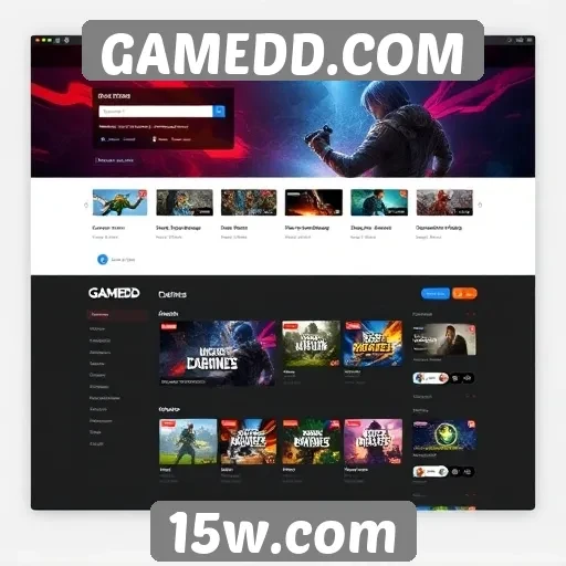 Análise da interface do usuário do GAMEDD.COM